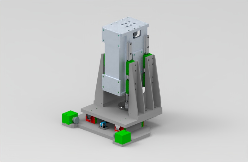 3D-Konstruktion einer Maschinenbaugruppe